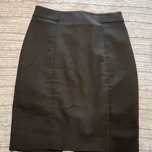 Black Professional Pencil Skirt